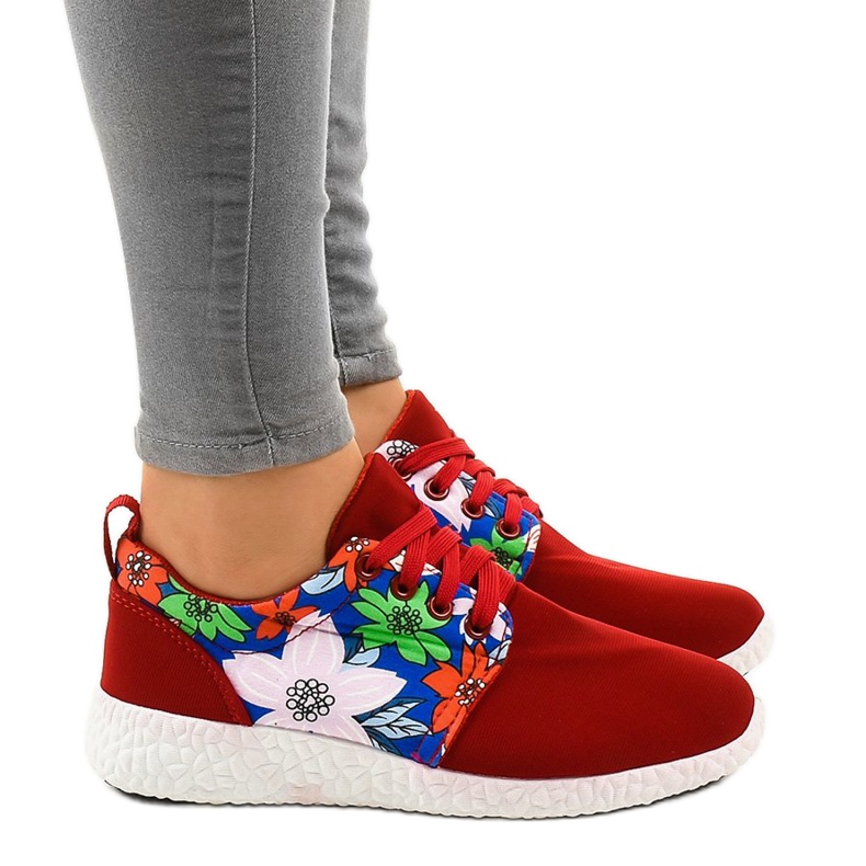 Scarpe sportive rosse 623 rosso multicolore
