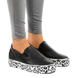 Sneakers slip-on WNH-3 nere nero