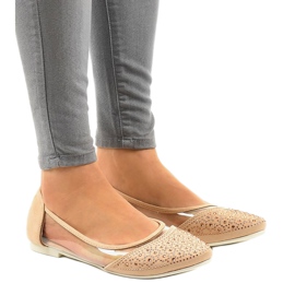 Ballerine trasparenti beige B06-11