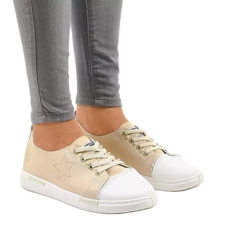 Sneakers classiche beige QW8371-3
