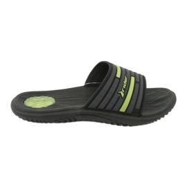 Ciabatte da piscina da uomo Rider 82735 nere / verdi nero grigio verde