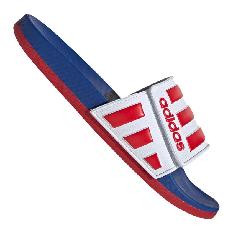 Adidas Adilette Comfort Adj M EG1346 pantofole bianca rosso blu