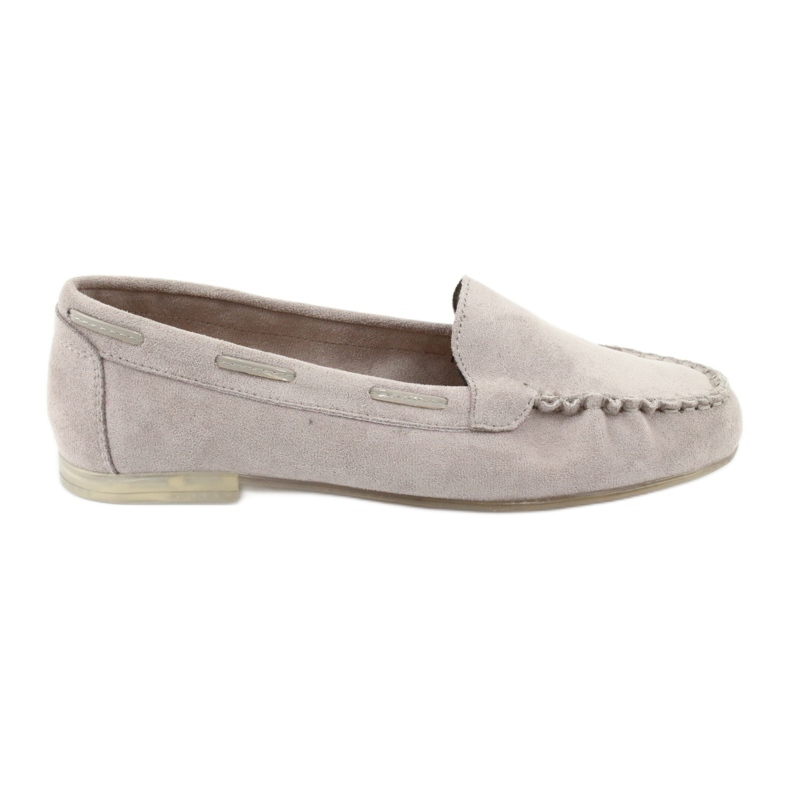 Mocassini in camoscio grigio da donna Sergio Leone 722