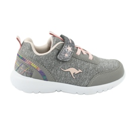 Kangaroos 02051 Scarpe sportive grigie/rosa per bambini grigio