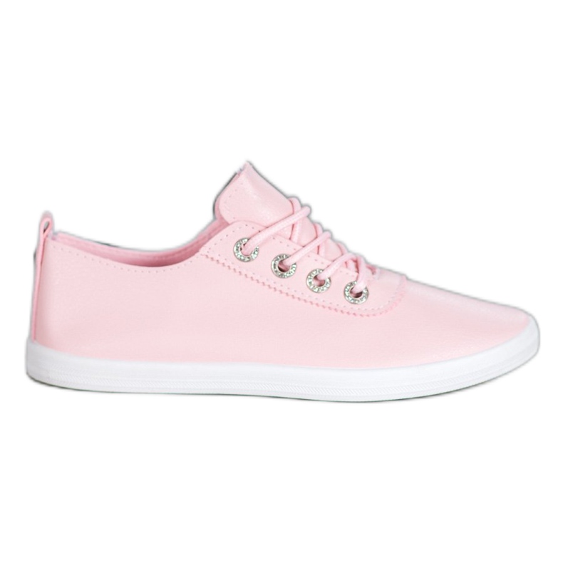 SHELOVET Sneakers Alla Moda Con Ecopelle rosa