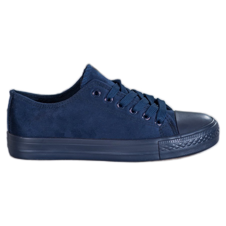 SHELOVET Sneakers in pelle scamosciata blu navy blu