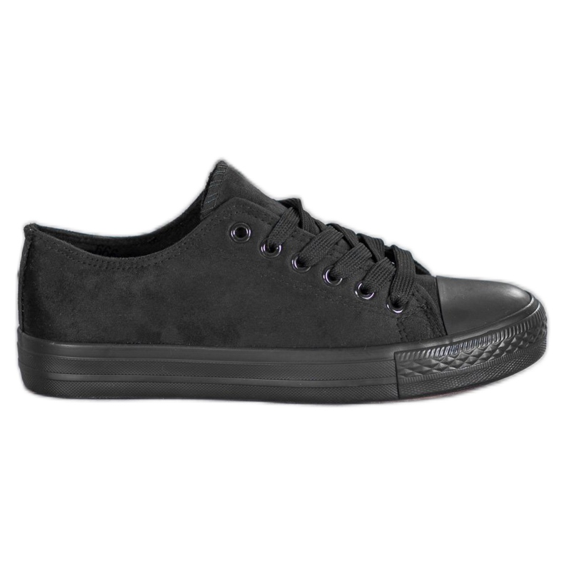 SHELOVET Sneakers in pelle scamosciata nero