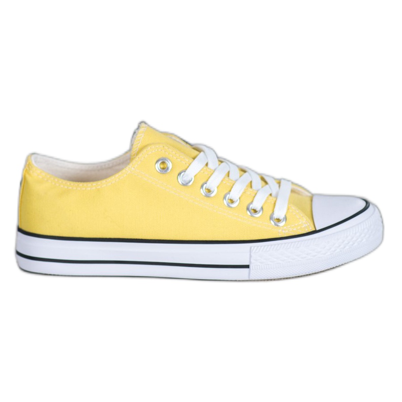 SDS Sneakers in tessuto giallo