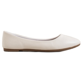 SHELOVET Ballerina Classica in Ecopelle bianco