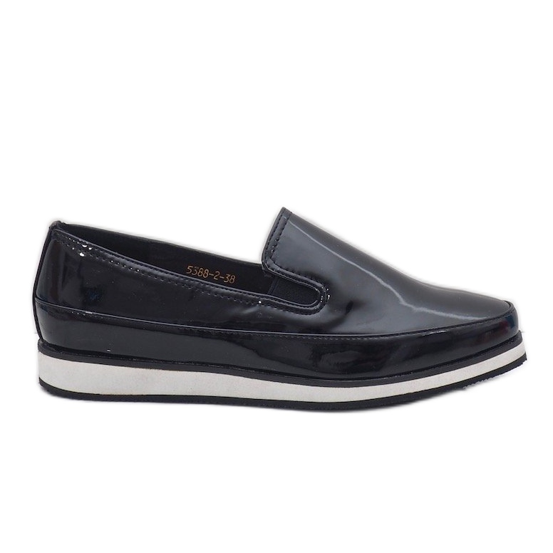 Scarpe nere con zeppa 5388-2 nero
