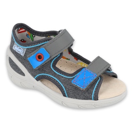 Scarpe per bambini Befado pu 065X132 blu grigio