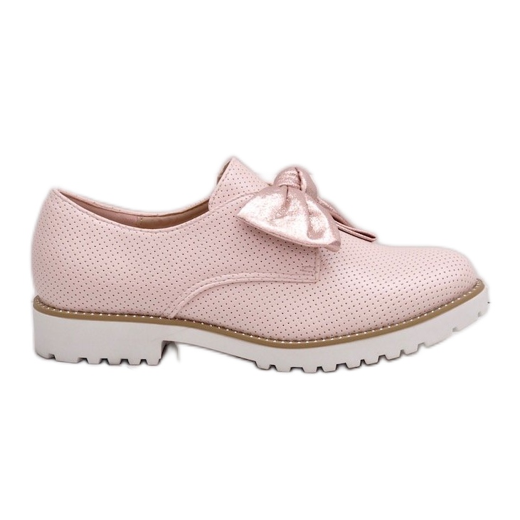 Slip-on rosa con fiocco RS-WED2