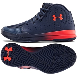 Scarpe da basket Under Armour Gs Jet 2019 Jr.3022121-405 multicolore blu navy