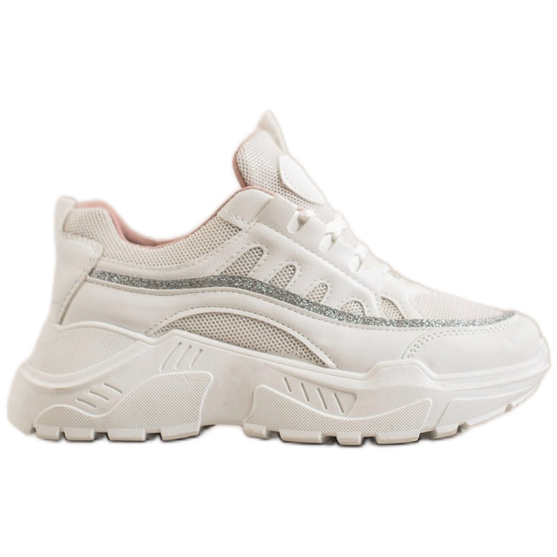 SHELOVET Scarpe da ginnastica alla moda bianca