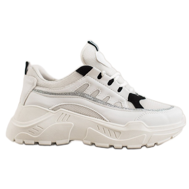 SHELOVET Scarpe da ginnastica alla moda bianca
