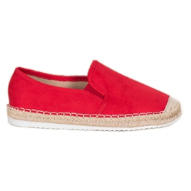 Goodin Espadrillas in camoscio rosso