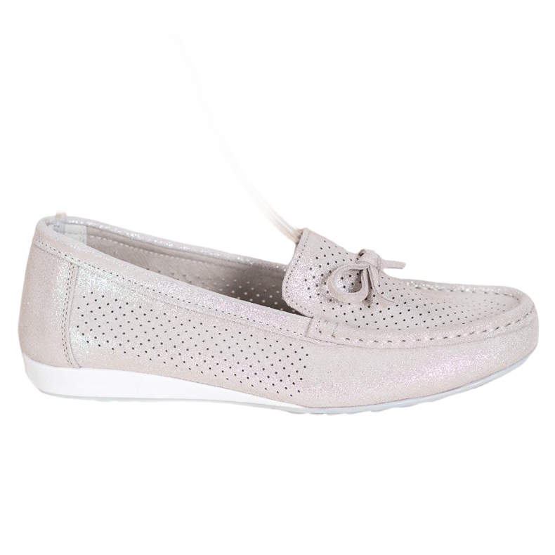 Goodin Scarpe in pelle con fiocco marrone