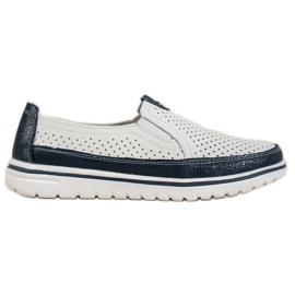 Goodin Scarpe in pelle leggera bianco