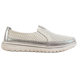Goodin Scarpe in pelle leggera bianco