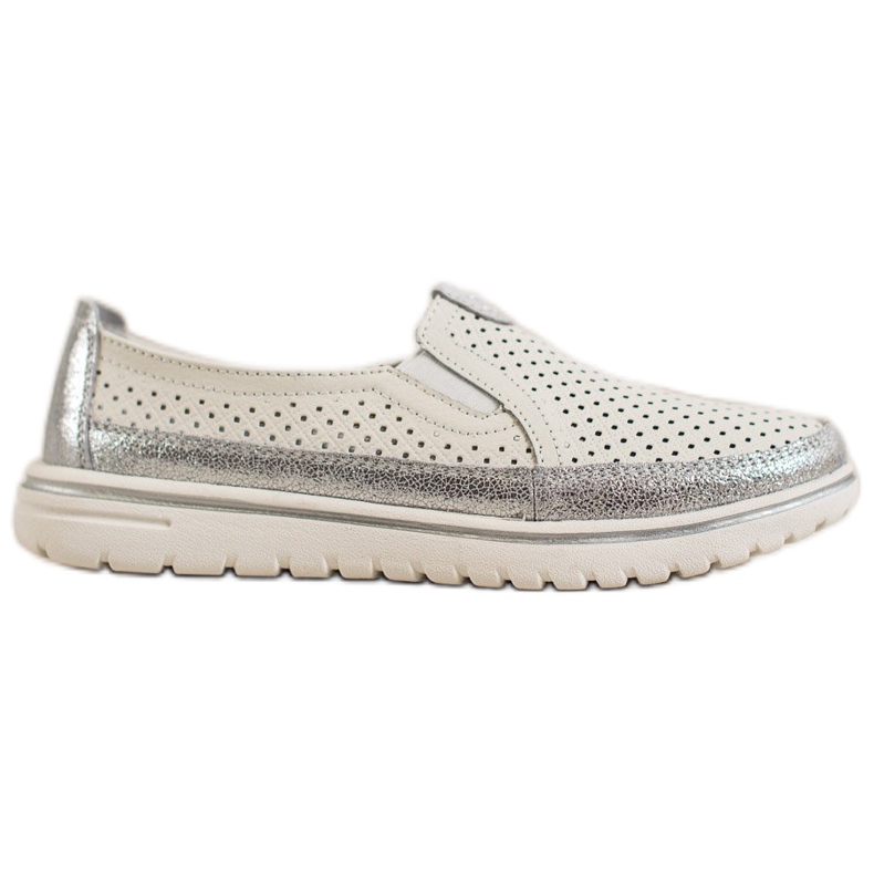 Goodin Scarpe in pelle leggera bianca