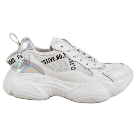 Goodin Sneakers in pelle bianca bianco
