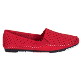 Goodin Scarpe slip-on traforate rosso