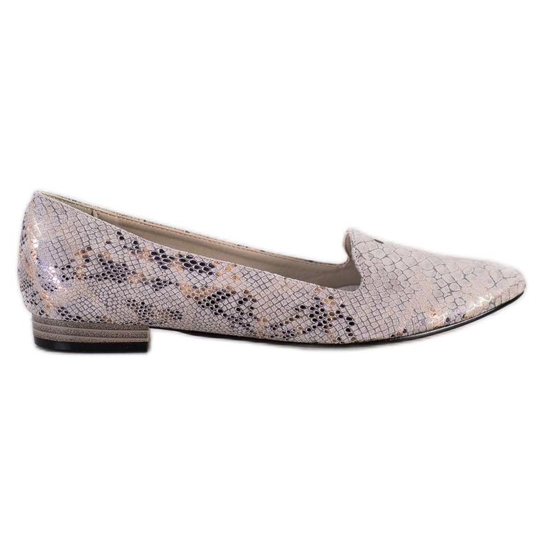 Goodin Ballerina con stampa serpente grigio