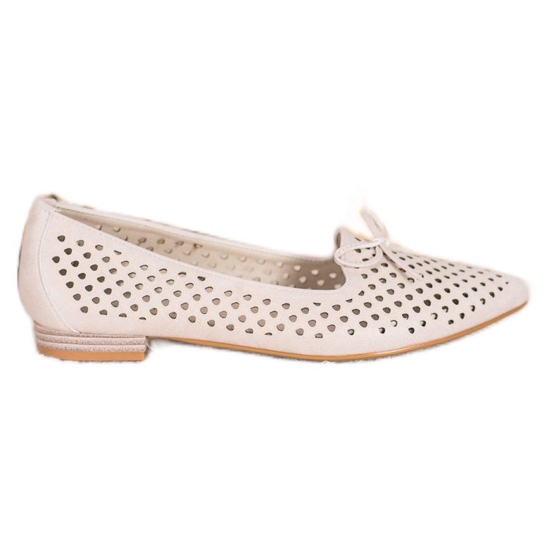 Goodin Eleganti ballerine traforate marrone