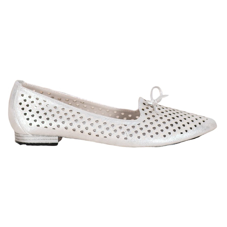 Goodin Eleganti ballerine traforate grigio