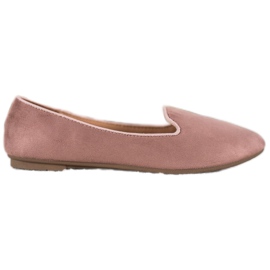 Clowse Signori classici in pelle scamosciata rosa