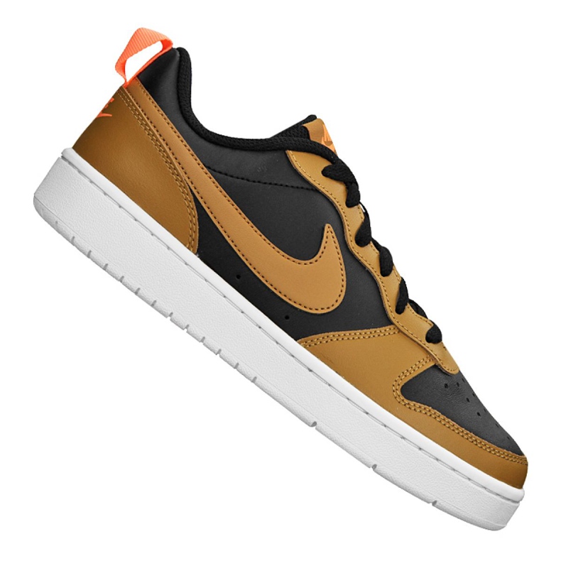 Nike Court Borough Low 2 Jr BQ5448-004 scarpe nero giallo