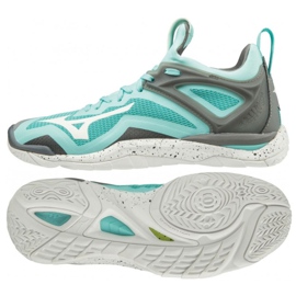 Mizuno Wave Mirage 3 W X1GB195001 scarpe da pallamano multicolore blu