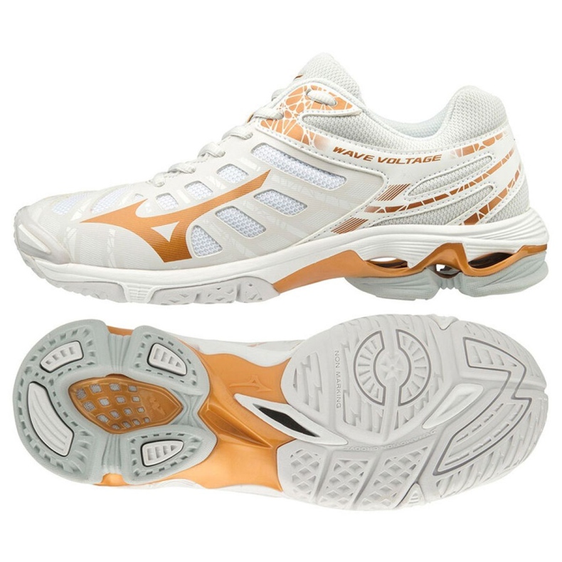 Scarpe da pallavolo Mizuno Wave Voltage W V1GC196052 multicolore bianca