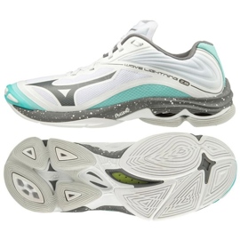 Scarpe da pallavolo Mizuno Wave Lightning Z6 W V1GC200085 bianca bianca