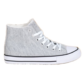 Super Me Scarpe da ginnastica alte grigio