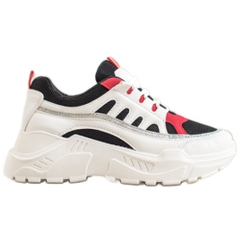 SHELOVET Scarpe da ginnastica alla moda bianca