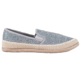 SHELOVET Espadrillas alla moda blu grigio