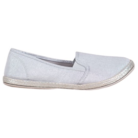 SHELOVET Comode scarpe slip-on grigio