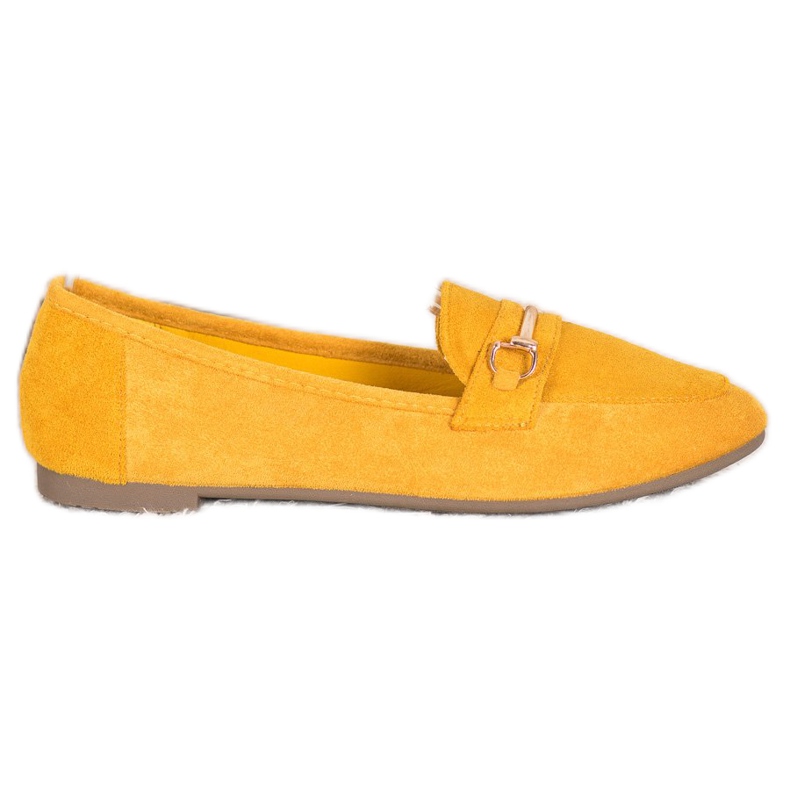 Bestelle Mocassini eleganti con ornamento giallo