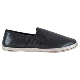 SHELOVET Scarpe Slip On lucide nero