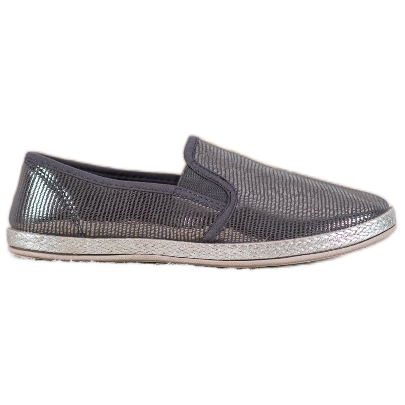 SHELOVET Scarpe Slip On lucide grigio