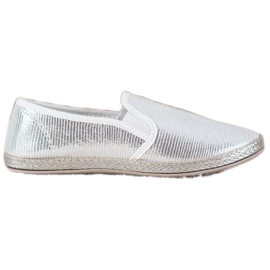 SHELOVET Scarpe Slip On lucide grigio