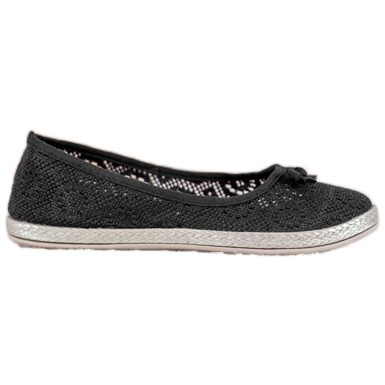 SHELOVET Ballerine traforate nero