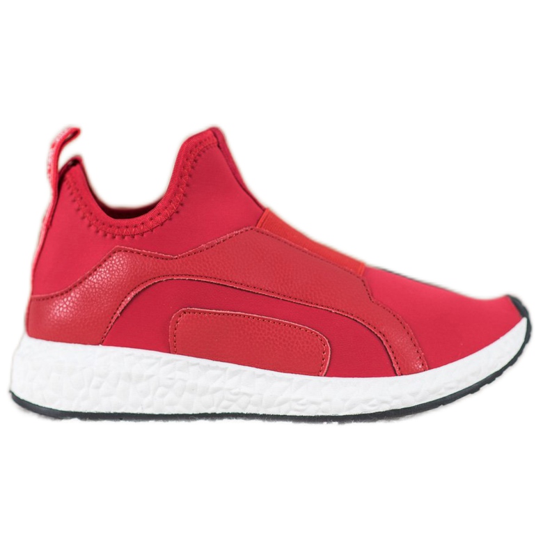 Bona Scarpe rosse sulla piattaforma rosso