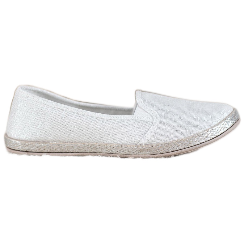 SHELOVET Comode scarpe slip-on bianca
