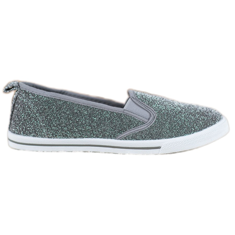 SHELOVET Scarpe Slip-on Con Glitter grigio