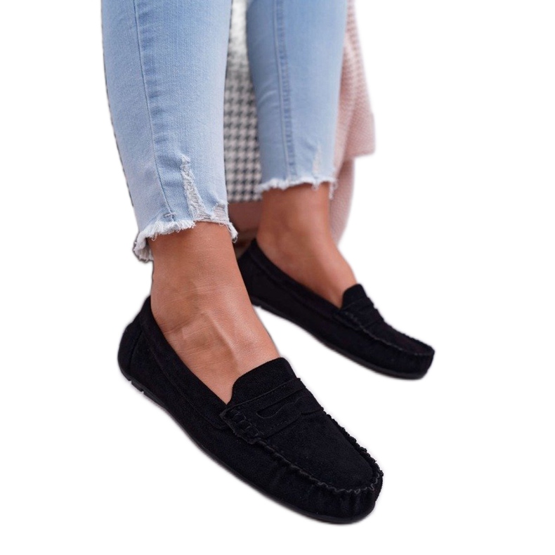 SEA Mocassini neri da donna T348 nero