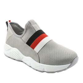Scarpe slip-on sportive grigie NB256P-1 grigio