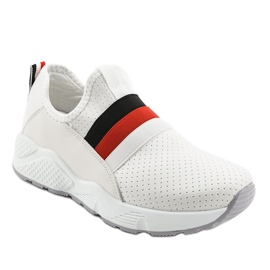 Scarpe slip-on sportive bianche NB256P-1 bianca