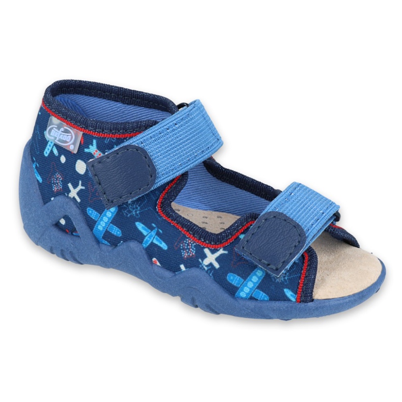 Scarpe da bambino Befado gialle 350P008 blu